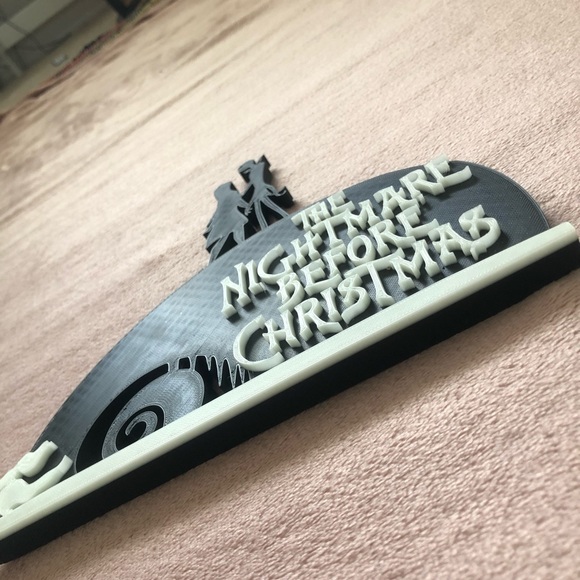 Nightmare Before Christmas 3D Printed Art - Picture 2 of 2